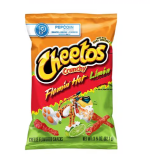 Cheetos Crunchy Flamin' Hot Limon 2.875oz 32ct